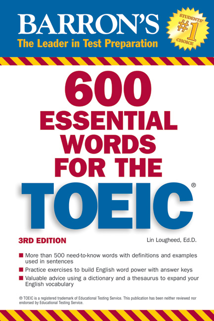Title details for 600 Essential Words For The TOEIC by Dr. Lin Lougheed - Available